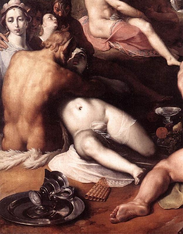 CORNELIS VAN HAARLEM The Wedding of Peleus and Thetis (detail) fd oil painting image
